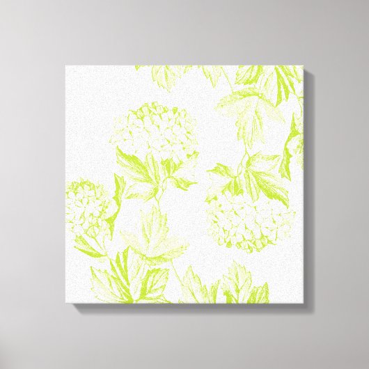 Toile tendue Floral moderne hydrangea (Recto)