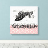 Toile tendue vintage (Insitu (Plancher de Bois))