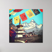 Toile Tengboche Monastery Everest View Artwork (Recto)
