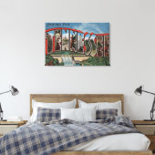 Toile Tennessee (barrage)Grandes lettres ScènesTennessee (Insitu(Chambre))