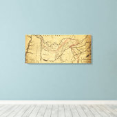 Toile Tennessee GouvernementCarte panoramiqueTennessee (Insitu (Plancher de Bois))