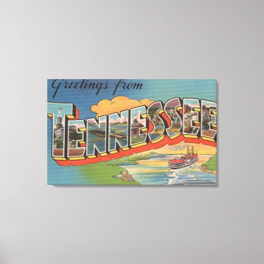 Toile Tennessee (Scène de bateau à rivière) (Recto)