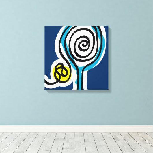 Toile Tennis canvas mur art design (Insitu (Plancher de Bois))