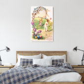 Toile Tennis d'Oeuf Peint Couleur Bunny de Pâques (Insitu(Chambre))