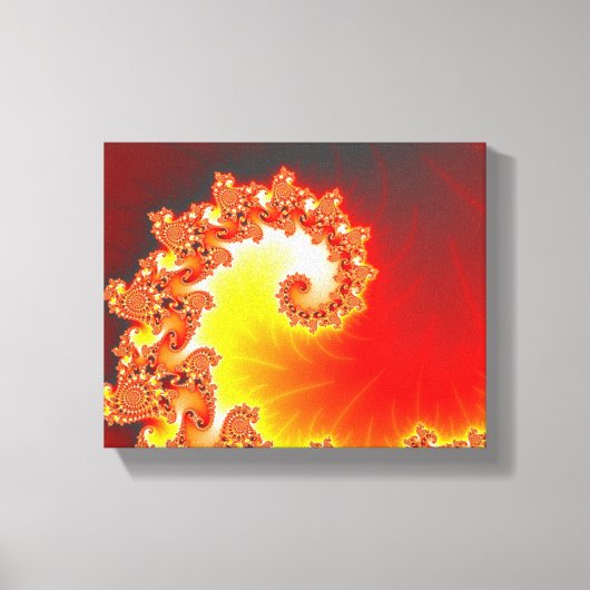 Toile Tentacle flamand - Art fractal (Recto)