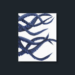 Toile Tentacles géants de pieuvre<br><div class="desc">Triptyque bleu octopus géant par Fab Funky. Revoit de près les tentacules d'une pieuvre.|191129D</div>