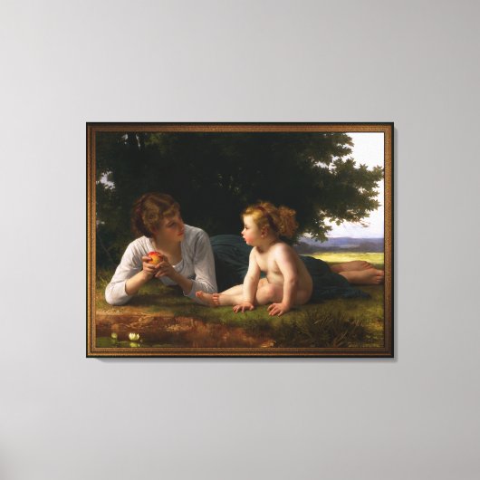 Toile Tentation par William Bouguereau (Recto)