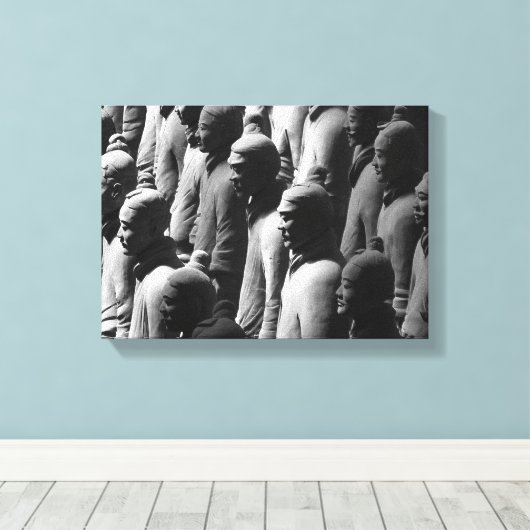 Toile Terracotta Warriors Xian Chine Photo (Insitu (Plancher de Bois))