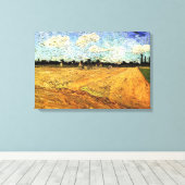 Toile Terrain coulé (les Furrows) par Vincent van Gogh (Insitu (Plancher de Bois))