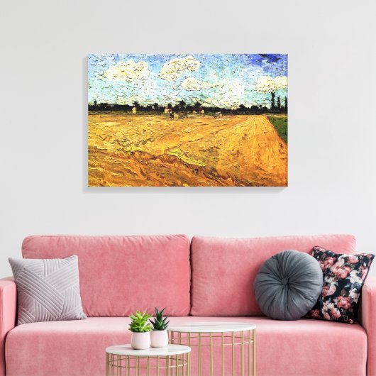 Toile Terrain coulé (les Furrows) par Vincent van Gogh (Insitu(Salon))