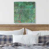 Toile Terrain de fleurs à Litzlberg Klimt, Paysage Vinta (Insitu(Chambre))