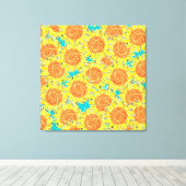 Toile terrain de tournesol (Insitu (Plancher de Bois))