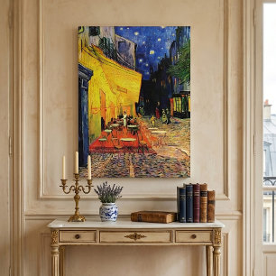 Toile Terrasse de café la nuit par Vincent van Gogh