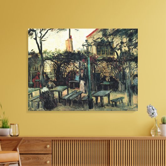 Toile Terrasse d'un Café, Montmartre par Vincent van Gog (Insitu(Salon))
