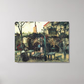 Toile Terrasse d'un Café, Montmartre par Vincent van Gog (Recto)