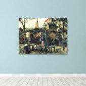 Toile Terrasse d'un Café, Montmartre par Vincent van Gog (Insitu (Plancher de Bois))