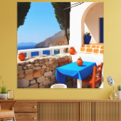 Toile Terrasse Méditerranée Vue (Insitu(Salon))