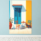 Toile Terrasse méditerranéenne Bliss (Insitu (Plancher de Bois))