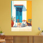 Toile Terrasse méditerranéenne Bliss (Insitu(Salon))