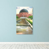 Toile Terrazo Promenade Vue du Planétarium Adler (Insitu (Plancher de Bois))