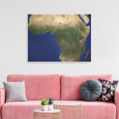 Toile Terre avec couverture terrestre sur l'Afrique (Insitu(Salon))