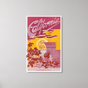 Toile Terre de la Californie d'affiche de promesse
