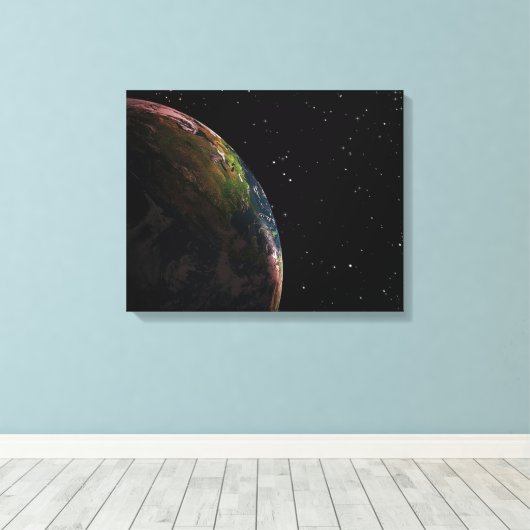 Toile Terre de l'espace (Insitu (Plancher de Bois))