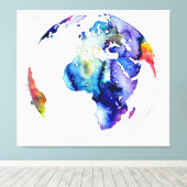 Toile Terre du Colorful (Insitu (Plancher de Bois))