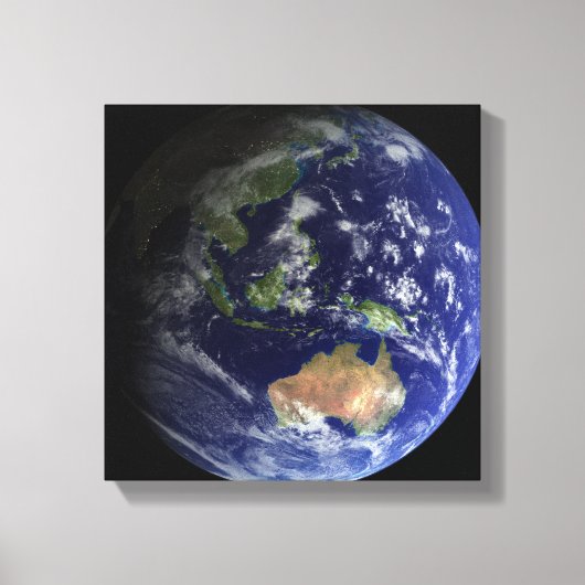 Toile Terre entière de l'espace montrant Australie (Recto)