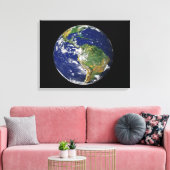 Toile Terre entière montrant l'Amérique du Sud (Insitu(Salon))