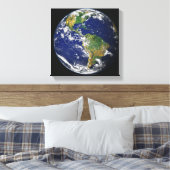 Toile Terre entière montrant l'hémisphère occidental (Insitu(Chambre))