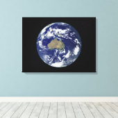 Toile Terre entièrement éclairée centrée sur l'Australie (Insitu (Plancher de Bois))