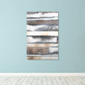 Toile Terre et fumée I (Insitu (Plancher de Bois))