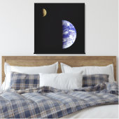 Toile Terre & Lune Comme Vu De L'Espace (Insitu(Chambre))