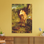 Toile Terre ou Le Paradis terrestre, détail d'une vache, (Insitu(Salon))