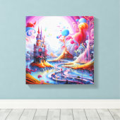 Toile Terre surréelle colorée (Insitu (Plancher de Bois))