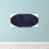 Toile TerreàĂÂââÂs lumières nocturnes générées par l'hom (Insitu (Plancher de Bois))