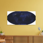 Toile TerreàĂÂââÂs lumières nocturnes générées par l'hom (Insitu(Salon))