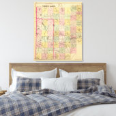 Toile Terres en bois 4 Carte Atlas (Insitu(Chambre))