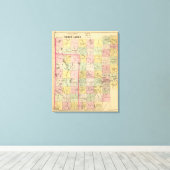 Toile Terres en bois 4 Carte Atlas (Insitu (Plancher de Bois))