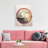 Toile Terrestrial Globe, montrant l'océan Indien (Insitu(Salon))