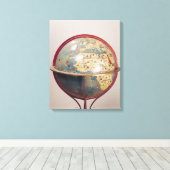 Toile Terrestrial Globe, montrant l'océan Indien (Insitu (Plancher de Bois))