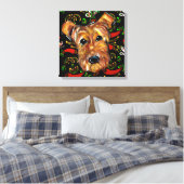 TOILE TERRIER AIREDALE       (Insitu(Chambre))