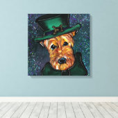 TOILE TERRIER AIREDALE (Insitu (Plancher de Bois))
