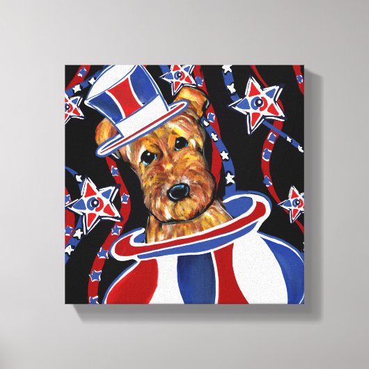 TOILE TERRIER AIREDALE   (Recto)