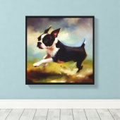 Toile Terrier de Boston (Insitu (Plancher de Bois))