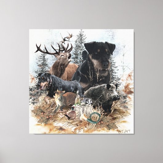 Toile Terrier de chasse allemand (Jagdterrier) (Recto)