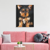 Toile Terrier du Yorkshire (Insitu(Salon))