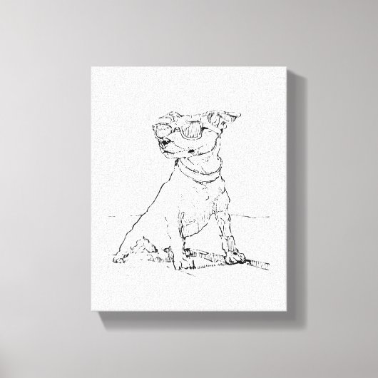 Toile Terrier Jack Russell  (Recto)