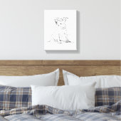 Toile Terrier Jack Russell  (Insitu(Chambre))